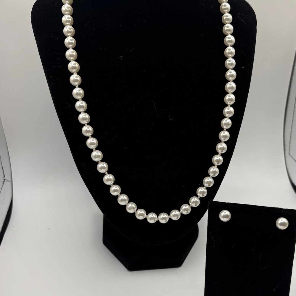 Park Lane Fashion Pearl Necklace and Earring Set